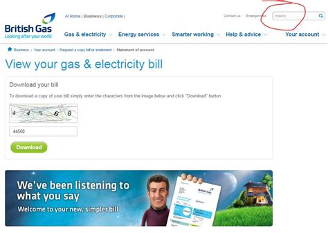 what's wrong with british gas website